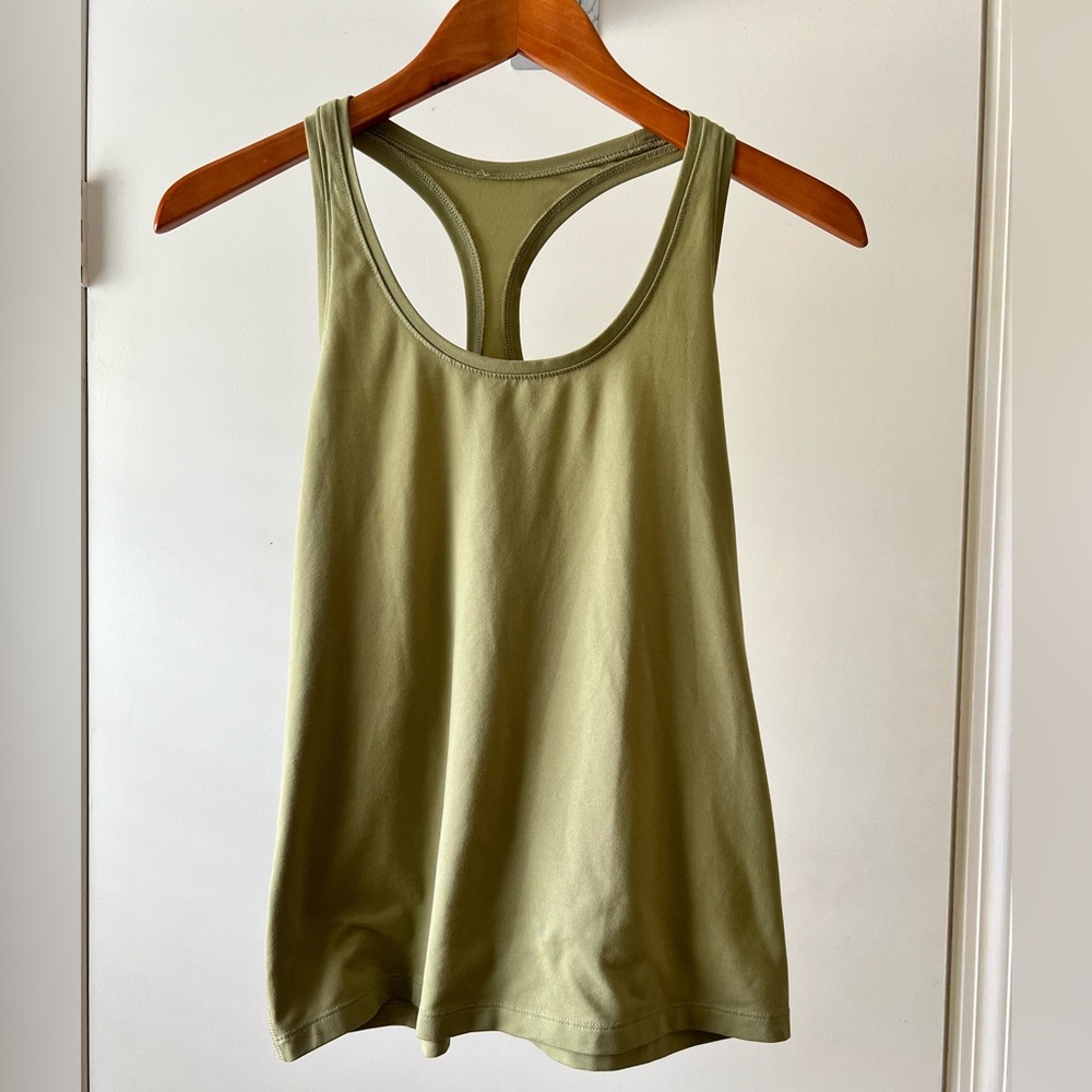 Olive Green Women's Active Tank Top